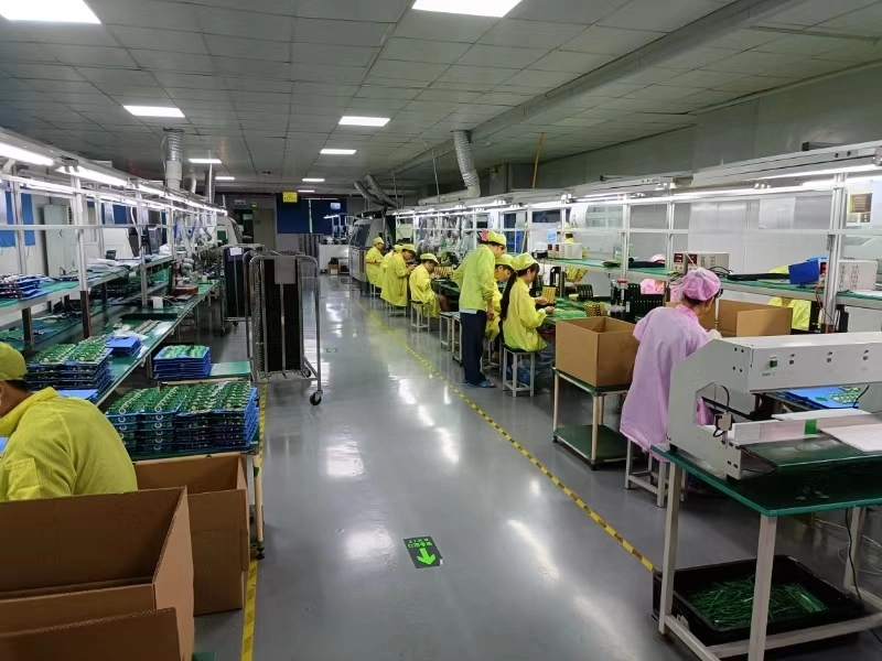 Hybrid SMT and DIP PCB assembly line