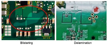 Analysis of Causes for PCB Delamination and Blistering