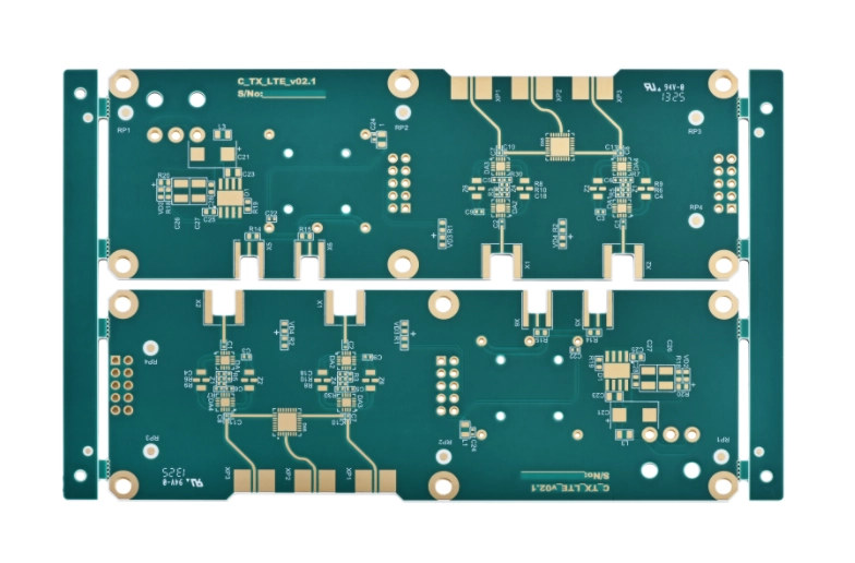 High-Frequency PCB with FR4 & Rogers Hybrid Lamination