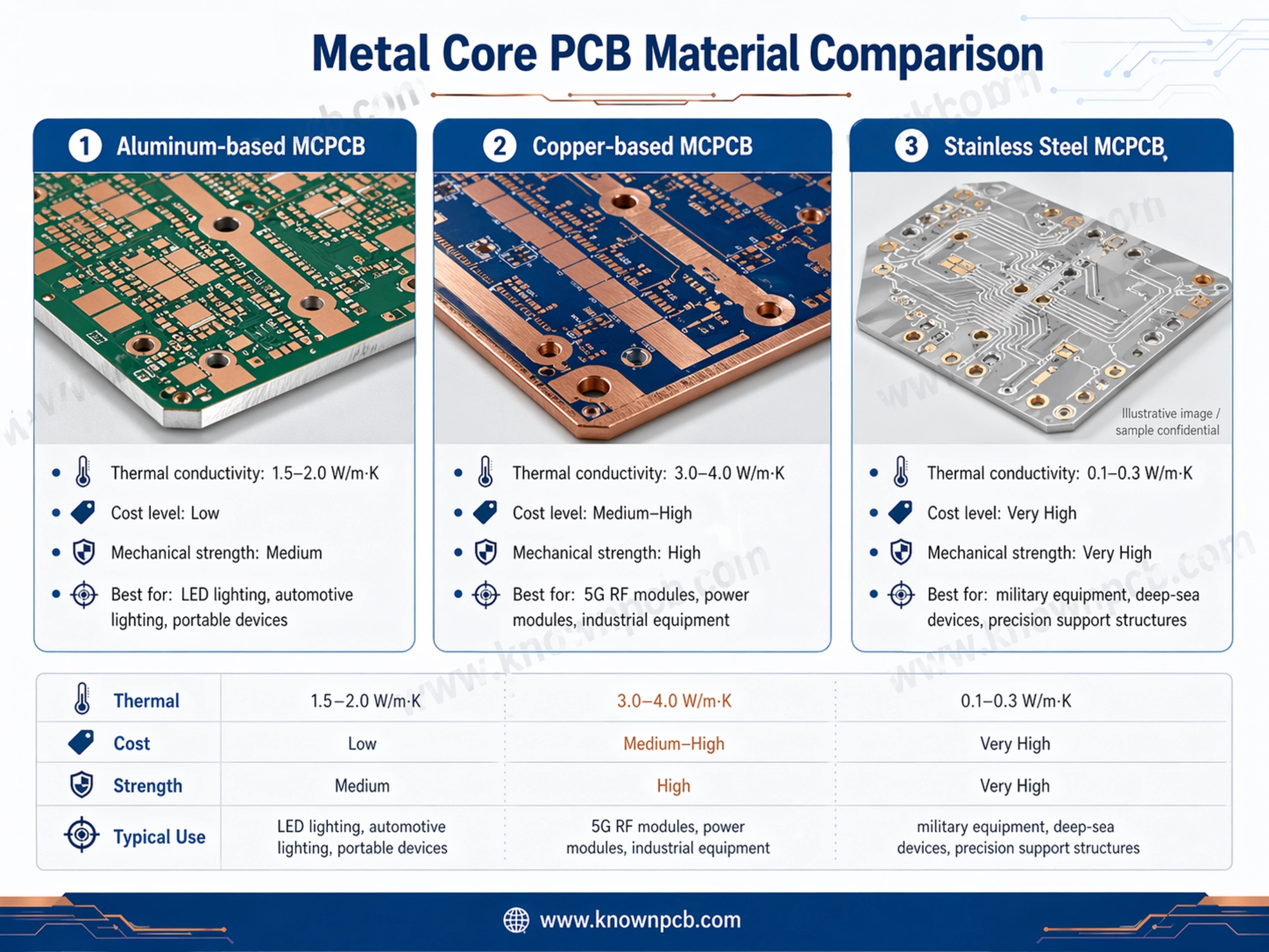 Metal Core PCB Material Selection