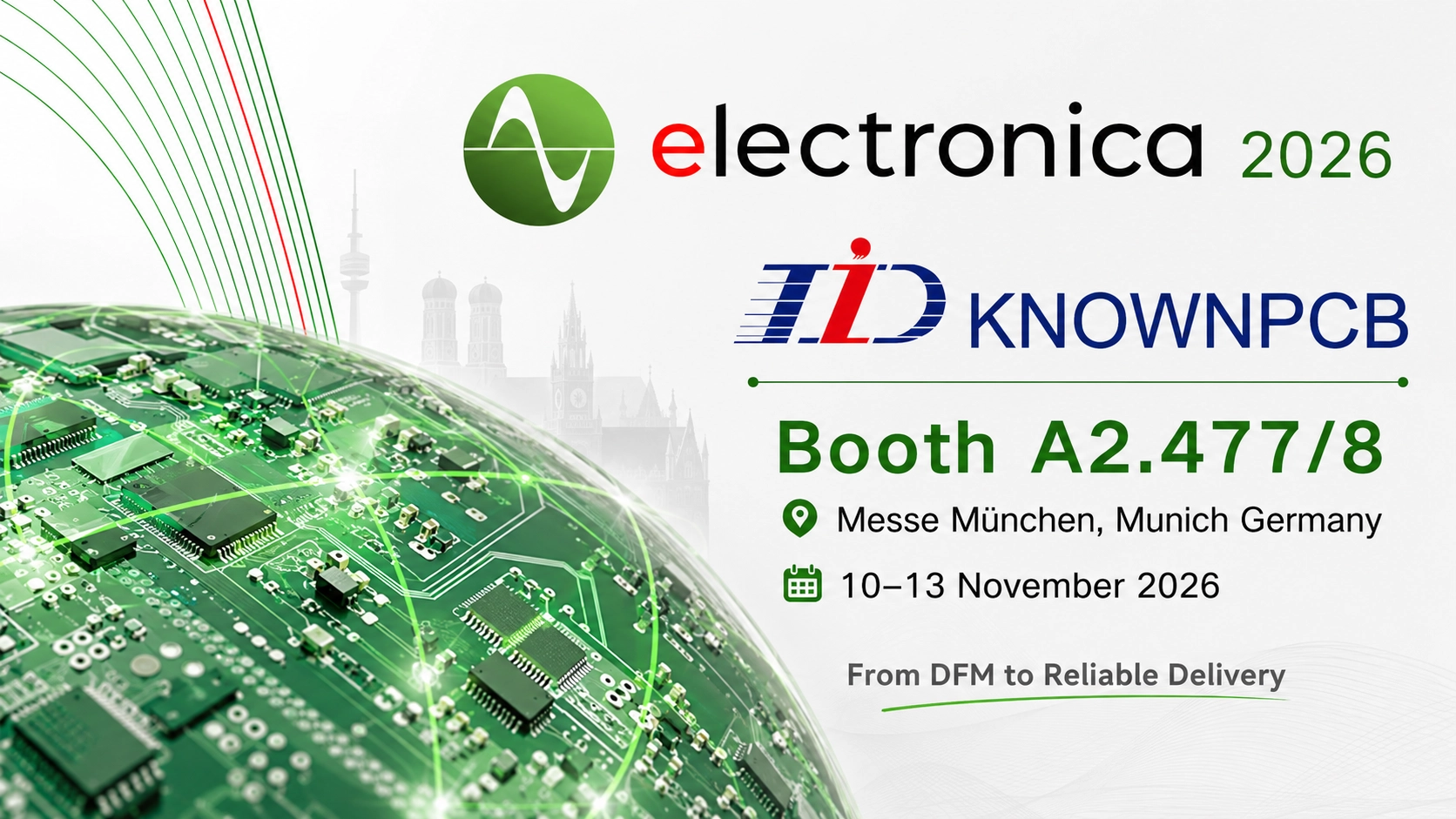 Meet KnownPCB at electronica 2026