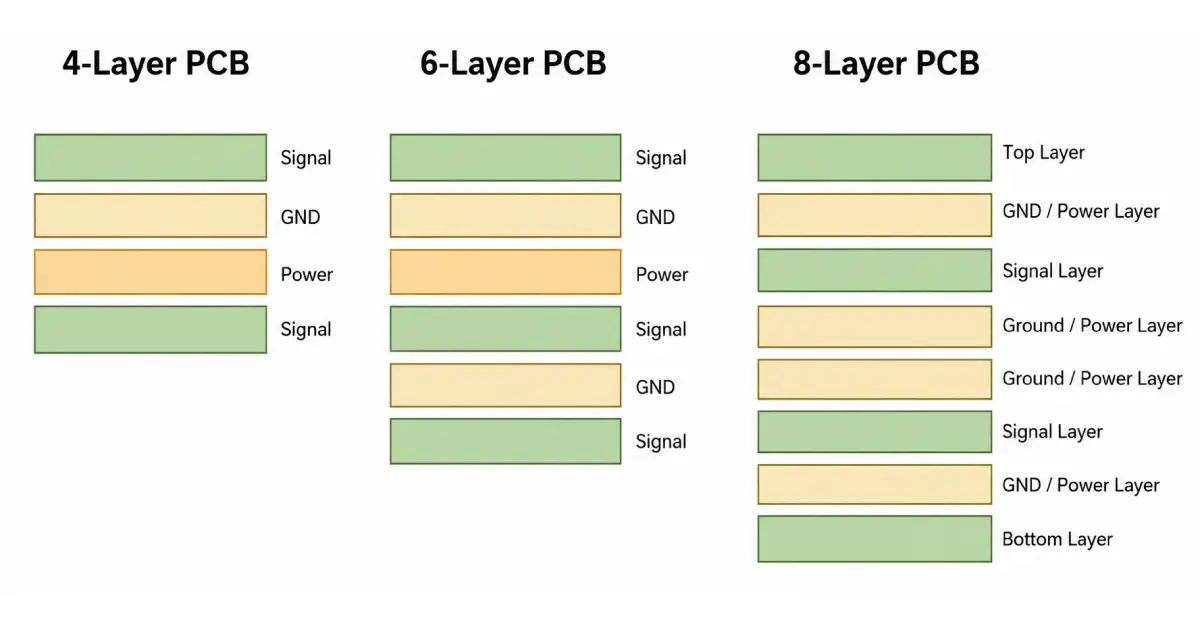 common stackup structure for PCB stackup calculator