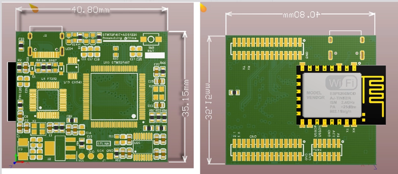 high-speed data acquisition 4-layer PCB design and manufacturing review