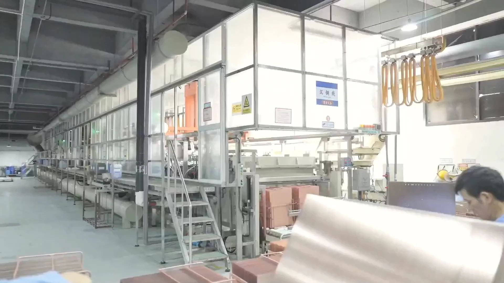 pcb plated-through-hole metallization line after drilled-hole preparation PCB plated-through-hole metallization line after drilled-hole preparation