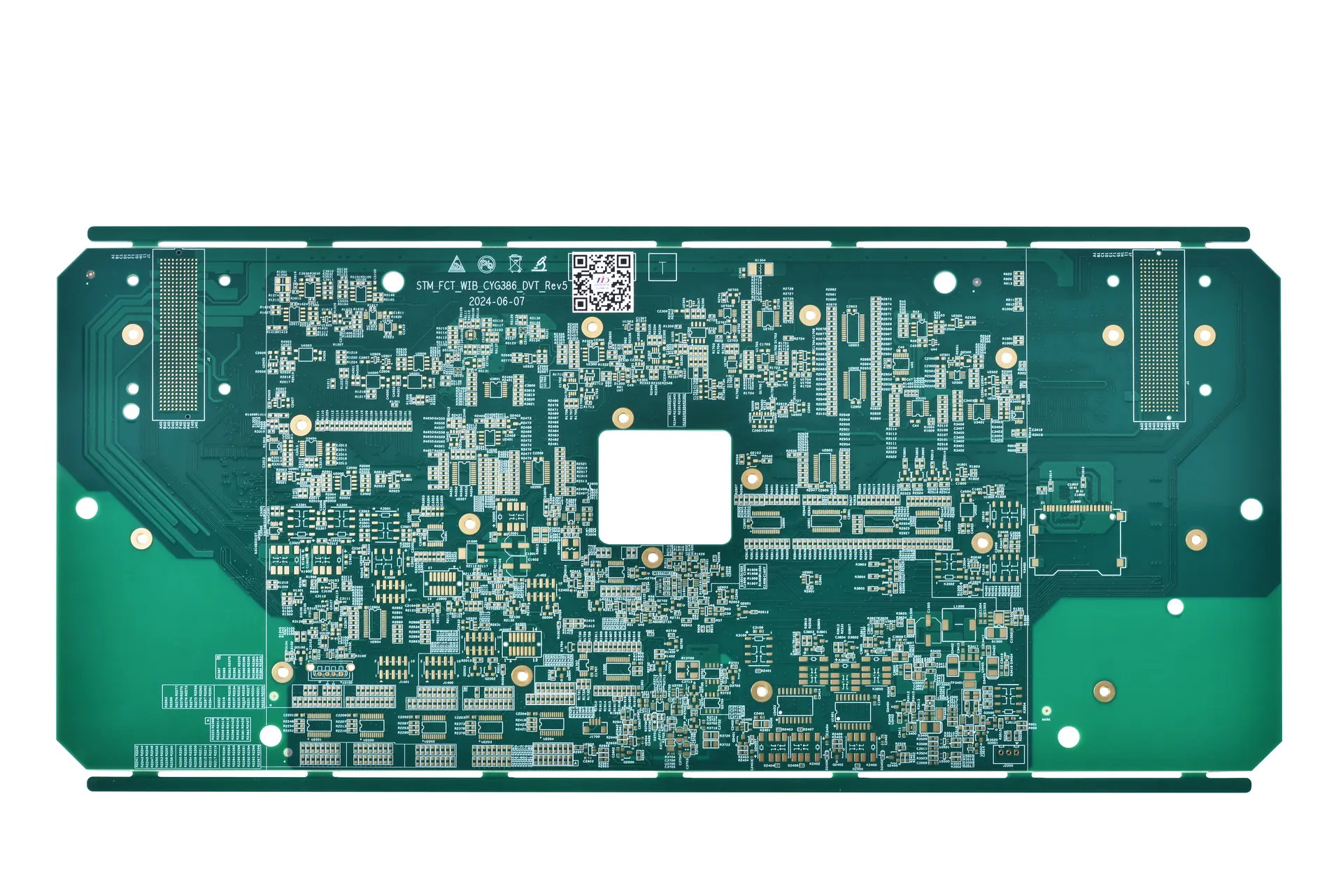 multilayer heavy-copper pcb with copper areas and pads Multilayer heavy-copper PCB with copper areas and pads