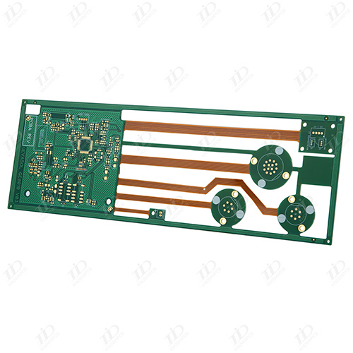 4layers rigid-flex board with buried vias and via-in-pad